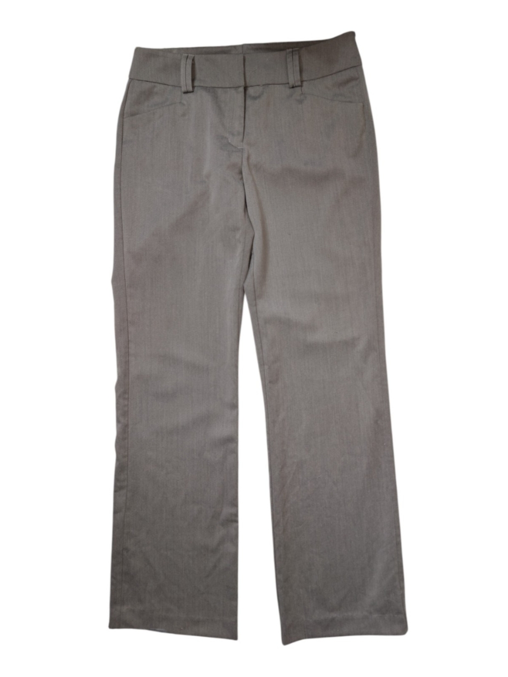 New York & Company Gray Straight-Leg Stretch Dress Pants 0 Average